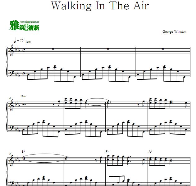 George Winston - walking in the air钢琴谱