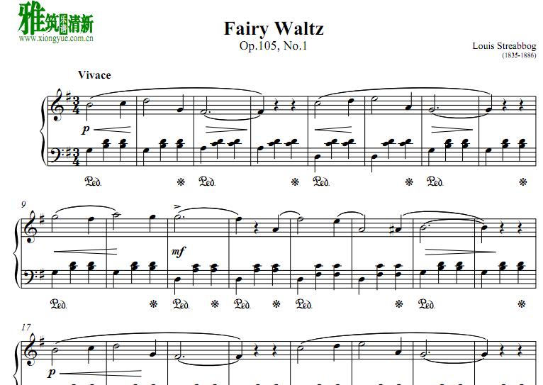 Ludovic Streabbog - Little Fairy Waltz钢琴谱