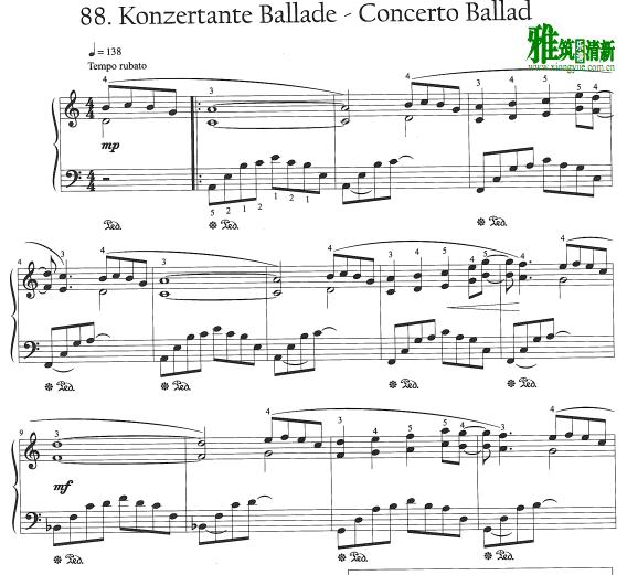 Manfred Schmitz - Concerto Ballad钢琴谱