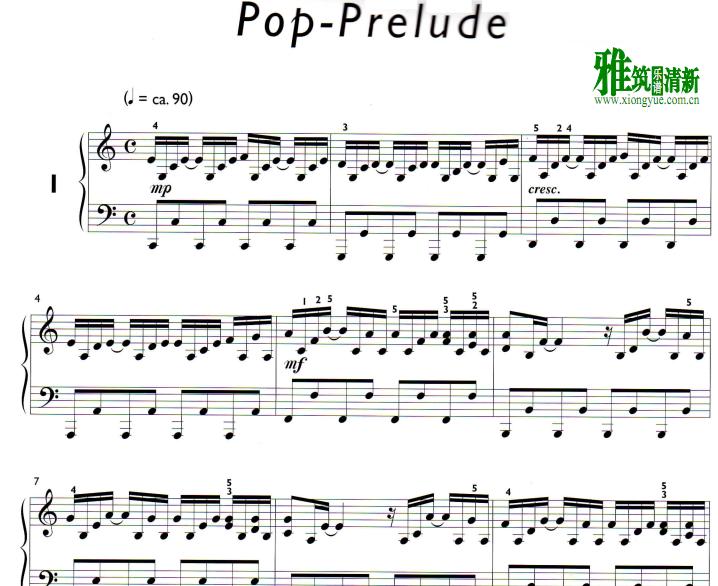 Daniel Hellbach - Pop Prelude钢琴谱