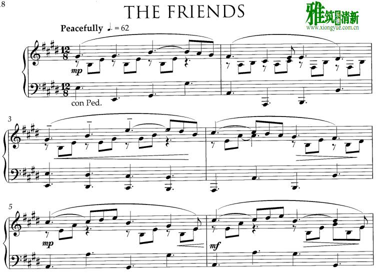 Pam Wedgwood - The friends钢琴谱