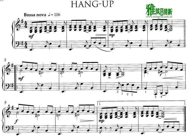 Pam Wedgwood - HANG-UP钢琴谱