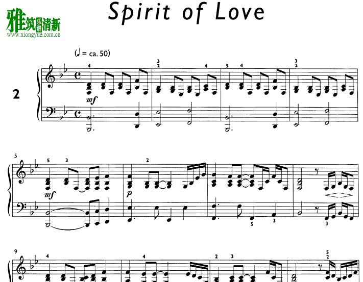 Daniel Hellbach - Spirit of Love钢琴谱