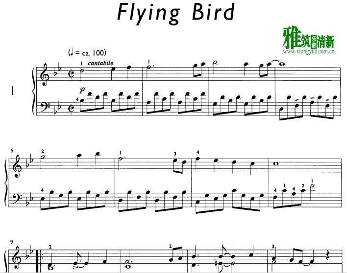 Daniel Hellbach - Flying Bird钢琴谱