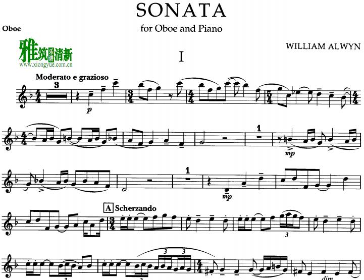  ˫ɹ˫ɹ William Alwyn - Sonata for Oboe