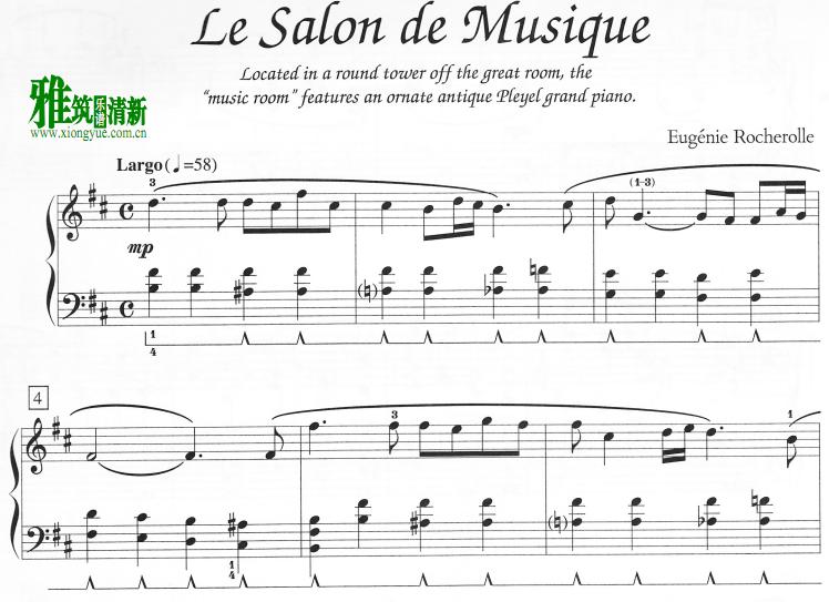 Rocherolle Eugenie - Le Salon de Musique钢琴谱