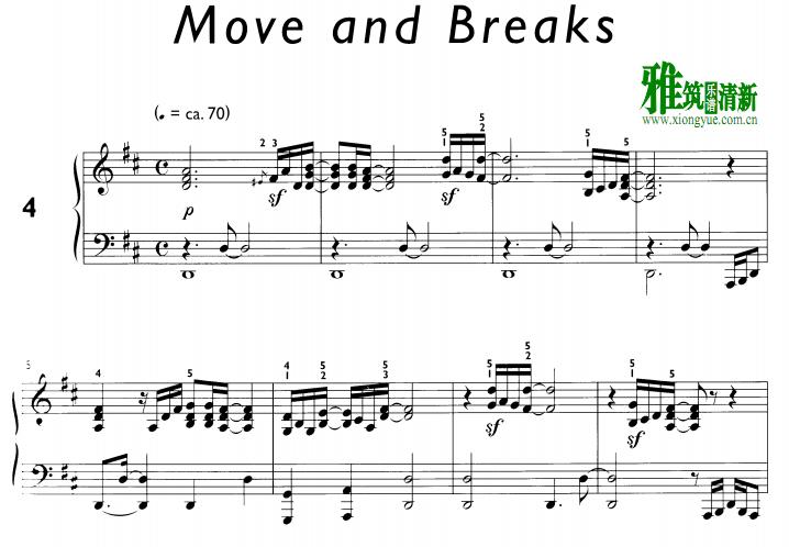 Daniel Hellbach - Move and Breaks钢琴谱