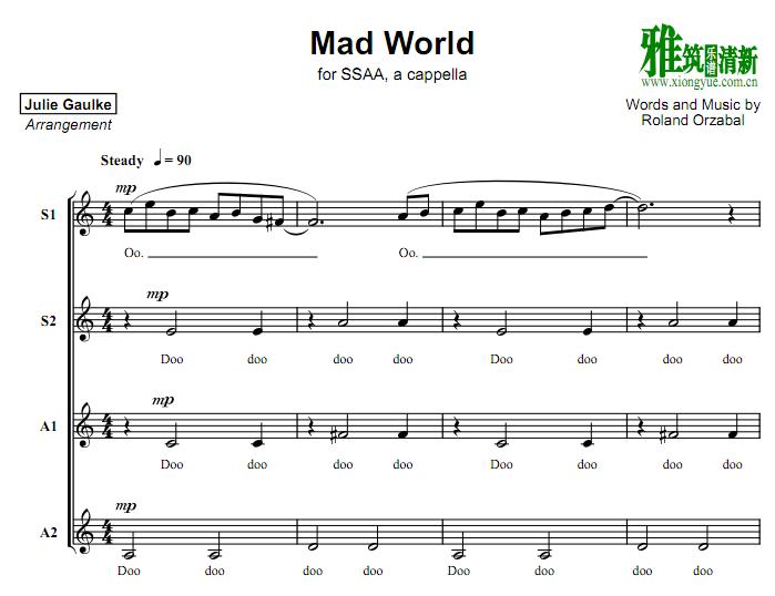 mad world   SSAA