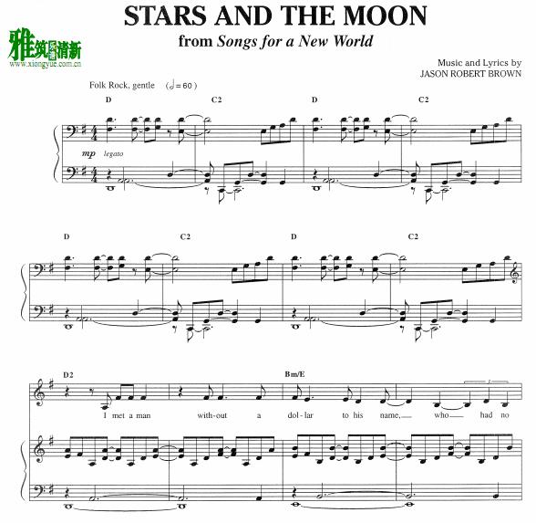 Songs for a New World - Stars and the Moon钢琴伴奏谱