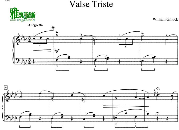 William Gillock - Valse Triste