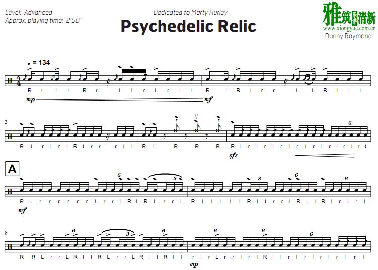 Danny Raymond - Psychedelic Relic 小军鼓谱