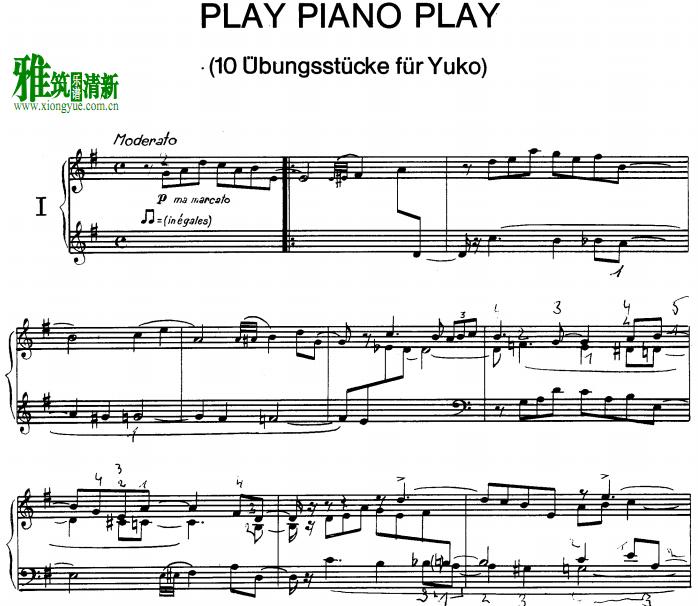 Friedrich Gulda - Play Piano Play钢琴谱