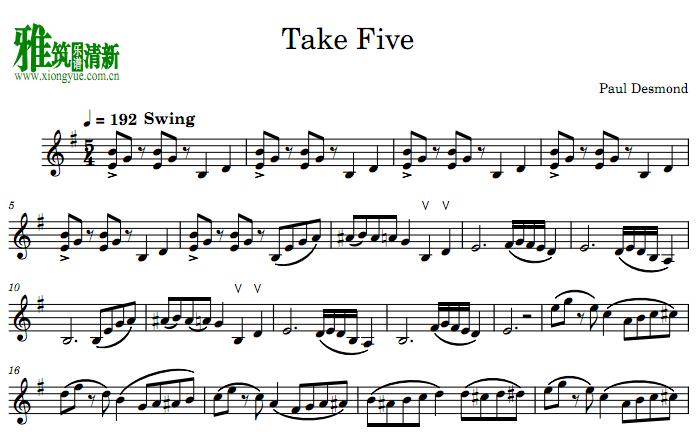 卡罗琳·阿多梅特 Caroline Adomeit  Take Five 小提琴谱