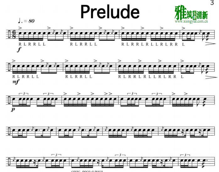 Eckhard Kopetzki - Concert Suite For Solo Snare Drum小军鼓谱