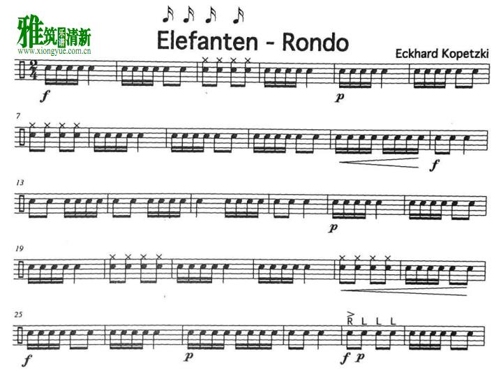 Eckhard Kopetzki - Flaming Snare Heft 1小军鼓谱