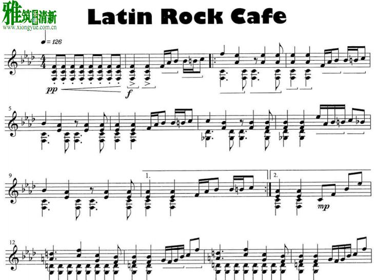 Eckhard Kopetzki - Latin Rock Cafe颤音琴谱