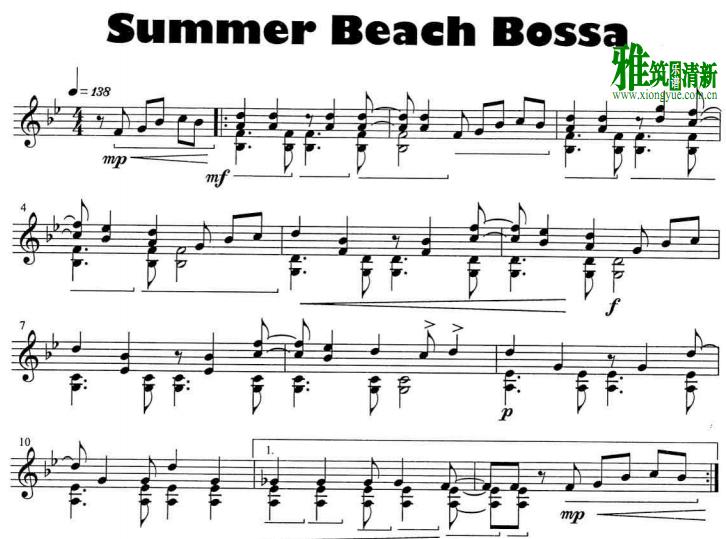 Eckhard Kopetzki - Summer Beach Bossa颤音琴谱