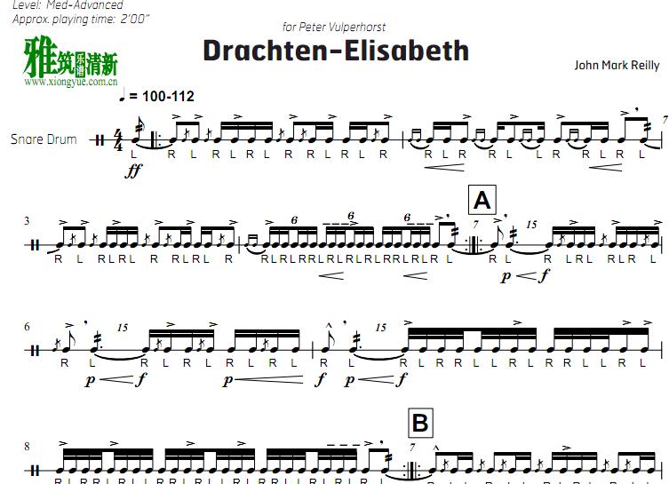 Drachten-Elisabeth 小军鼓谱