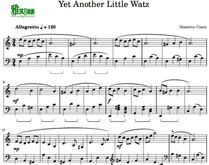 Massimo Ciacci - Yet Another Little Waltz 钢琴谱