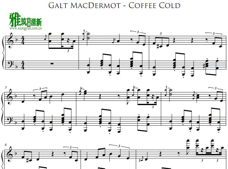 Galt MacDermot - Coffee Cold钢琴谱
