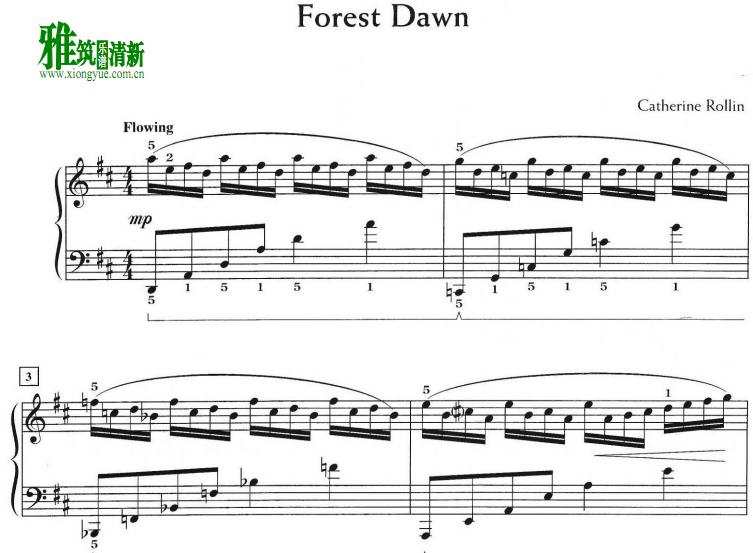 Catherine Rollin - Forrest Dawn钢琴谱