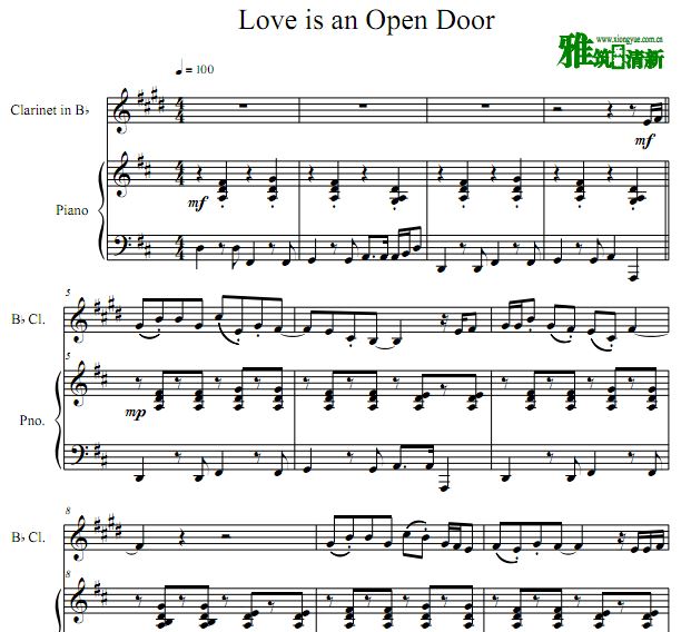 Love Is an Open Door ɹ ٰ