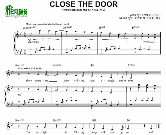 ٹAnastasia - Close The Door  ٰ