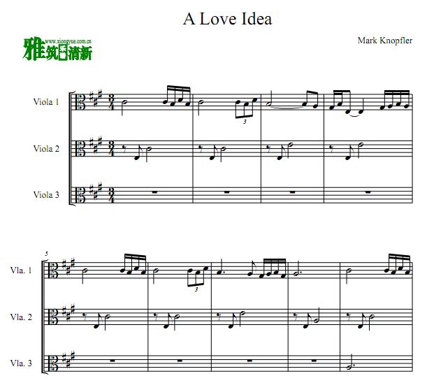 A love Idea 中提琴三重奏谱