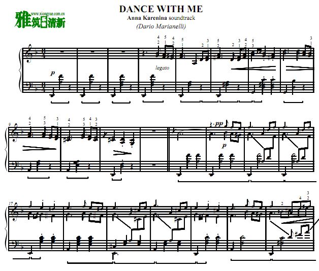 安娜·卡列尼娜 Anna Karenina(2012) - dance with me钢琴谱