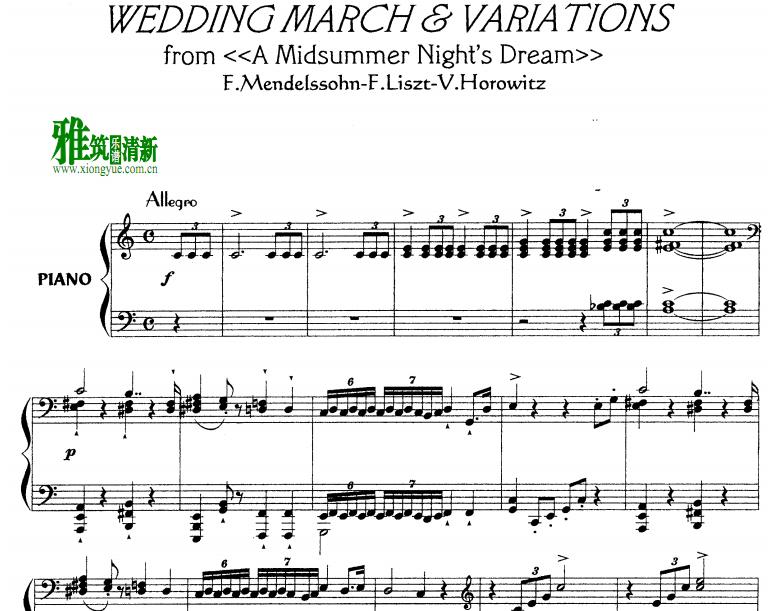 ŵ¶ɻ Mendelssohn’s Wedding March variations 