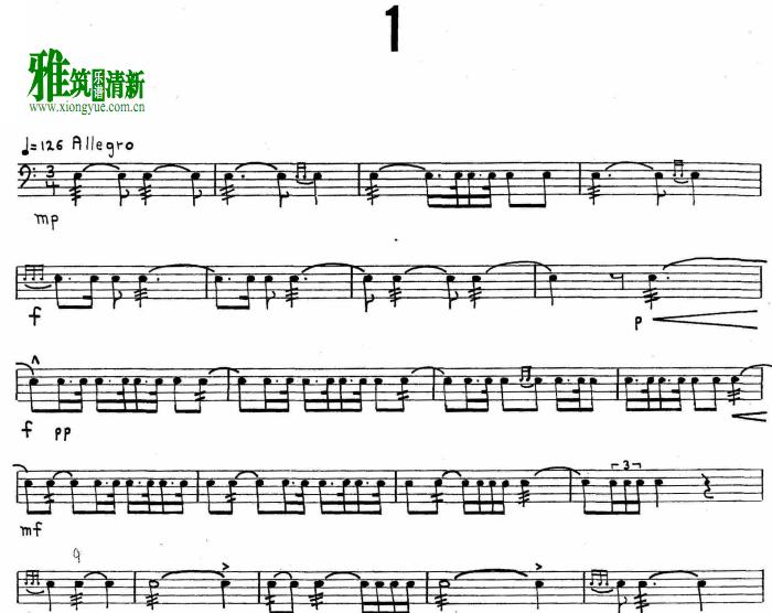 MITCHELL PETERS - ADVANCED SNARE DRUM STUDIES小军鼓谱