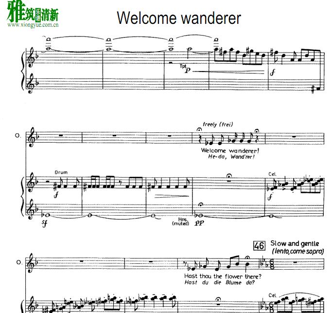 A Midsummer Night's Dream - welcome wanderer 正谱 钢琴版总谱