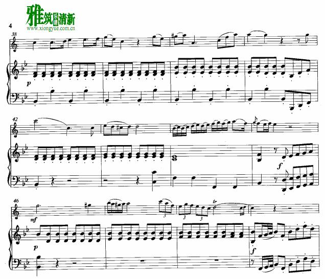 斯塔米兹第八协奏曲单簧管钢琴伴奏谱