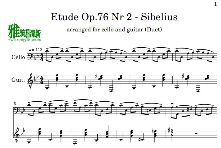 ˹ ϰ Sibelius Etude Op.76 No.2 ټ