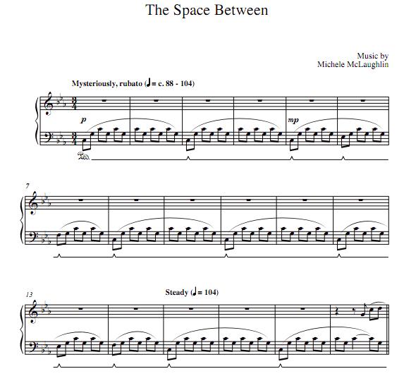 Michele McLaughlin - The Space Between钢琴谱