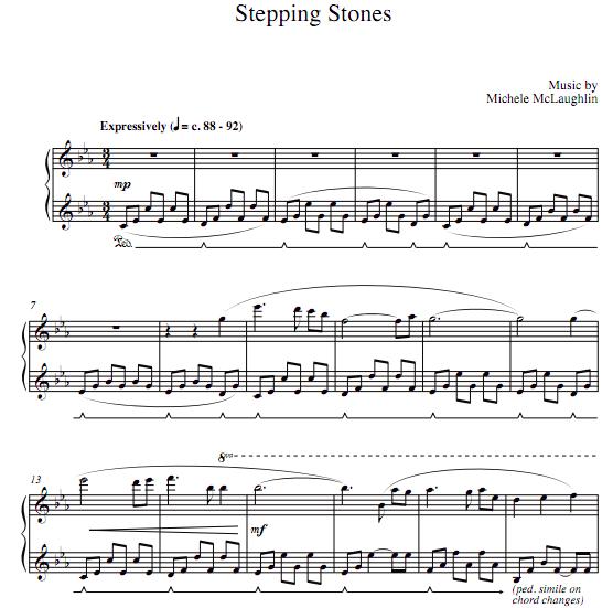 Michele McLaughlin - Stepping Stones钢琴谱