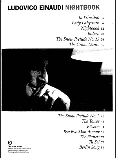 Ludovico Einaudi钢琴谱集 — Nightbook