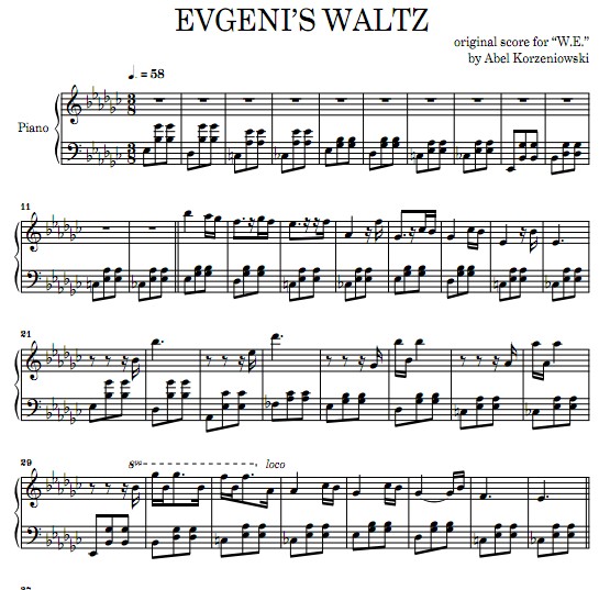 evgeniswaltz钢琴谱