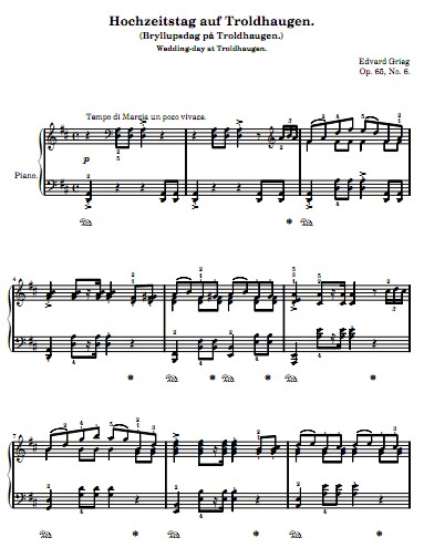   Troldhaugen Op.65 No.6 ٶ