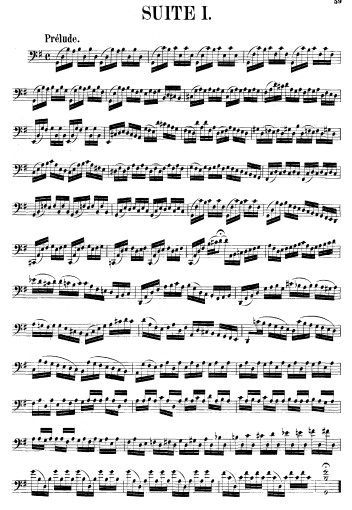 巴赫g大调第一无伴奏大提琴组曲 大提琴独奏谱 bwv 1007