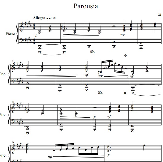 Deemo Parousia钢琴谱