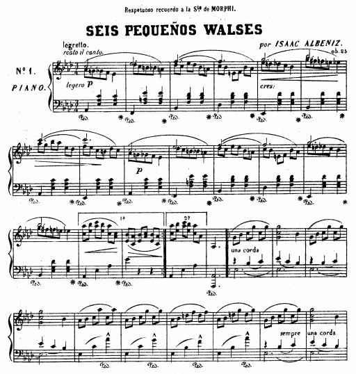 阿尔贝尼斯seis pequenos walses Op.25钢琴谱